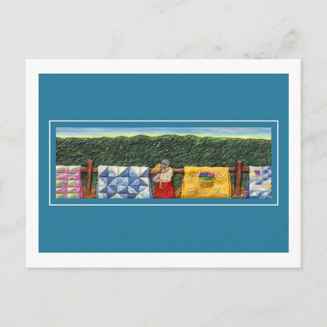 Postkarte für gequiltete Ernte (Vorderseite)