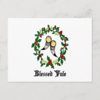 Postkarte für gesegnetes nordisches Weihnachten