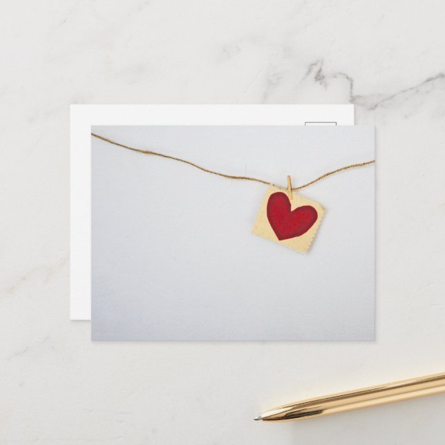 Postkarte für Handgebrauch (Vorderseite/Rückseite Beispiel)