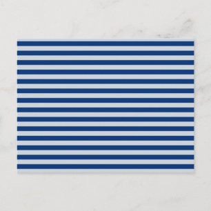 Postkarte für individuell anpassbare blaue Streife