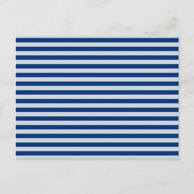 Postkarte für individuell anpassbare blaue Streife (Vorderseite)