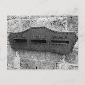 Postkarte für italienische Postboxen