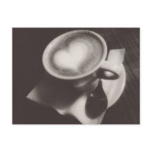 Postkarte für Kaffee