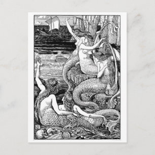 Postkarte für klassische Illustration