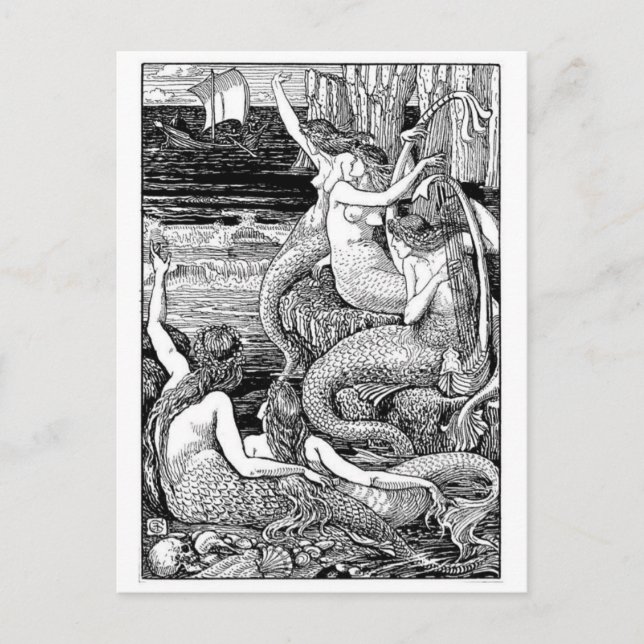 Postkarte für klassische Illustration (Vorderseite)