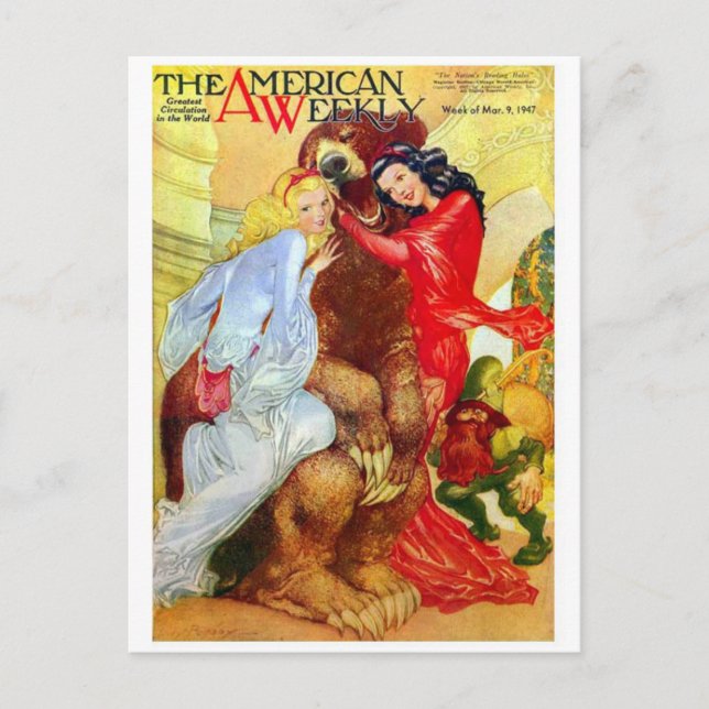 Postkarte für klassische Illustration (Vorderseite)