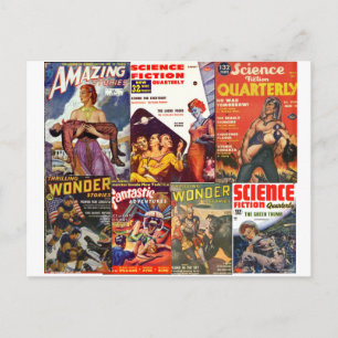 Postkarte für klassische Science Fiction