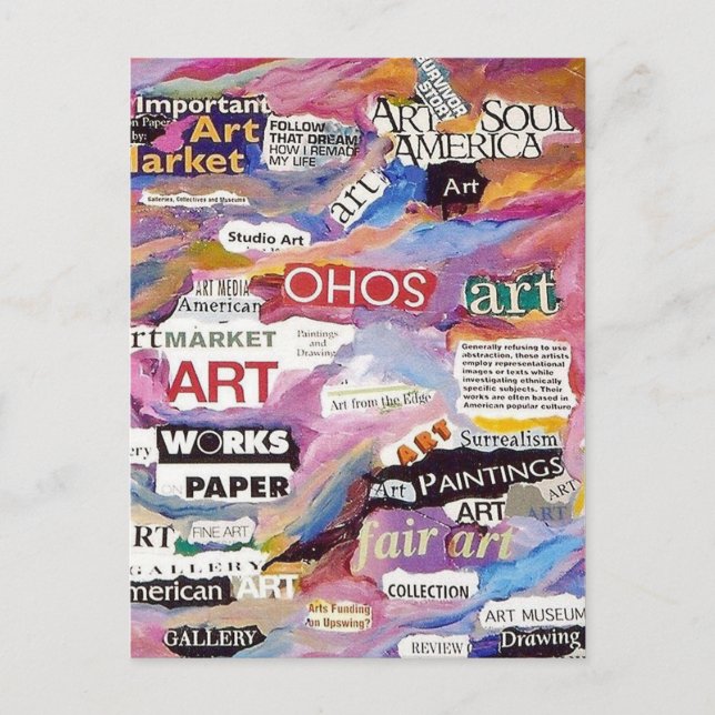 Postkarte für Kunstveranstaltungen (Vorderseite)