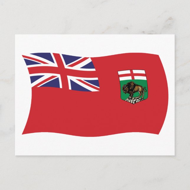 Postkarte für Manitoba-Flag (Vorderseite)