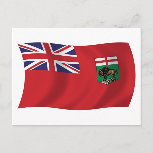 Postkarte für Manitoba-Flag (Vorderseite)