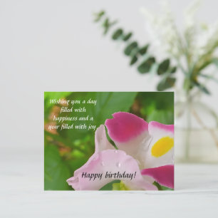 POSTKARTE FÜR NATURLIEBE MIT GEBURTSTAG WÜNSCHEN