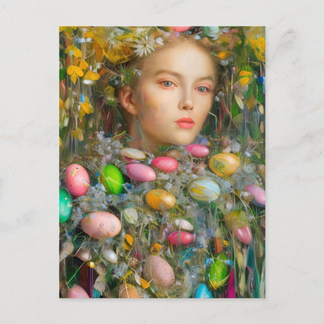 Postkarte für Ostergöttin (Vorderseite)