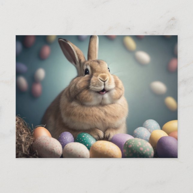 Postkarte für Ostern (Vorderseite)