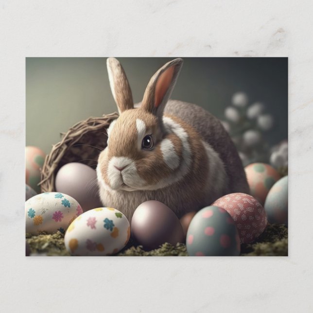 Postkarte für Ostern (Vorderseite)