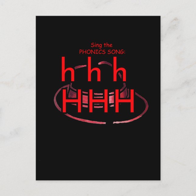 Postkarte für Phonics oder Taschenkarte (Vorderseite)