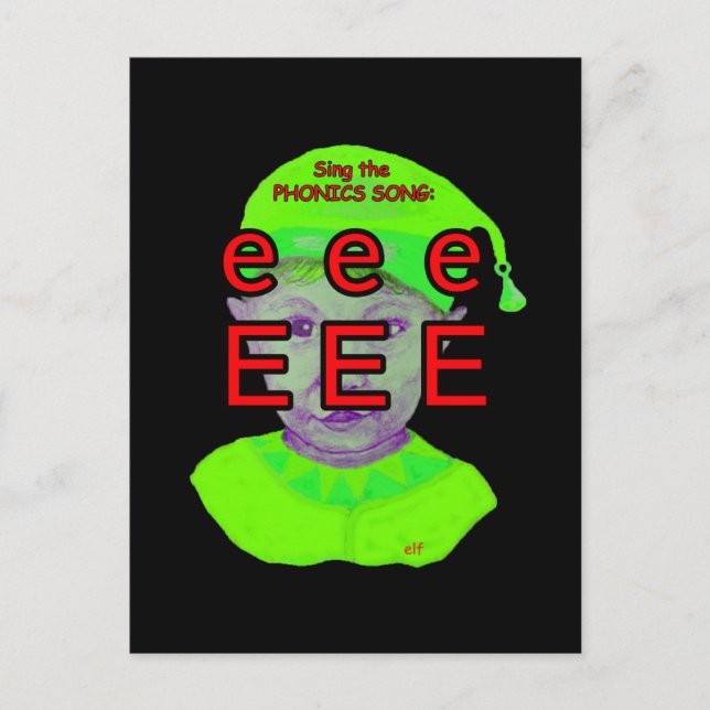 Postkarte für Phonics oder Taschenkarte (Vorderseite)