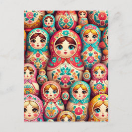 Postkarte für russische Nest