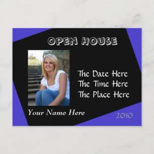 Postkarte für Schwarz und Blau