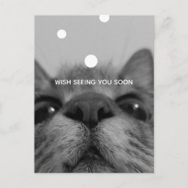 Postkarte für Schwarz und Weiß