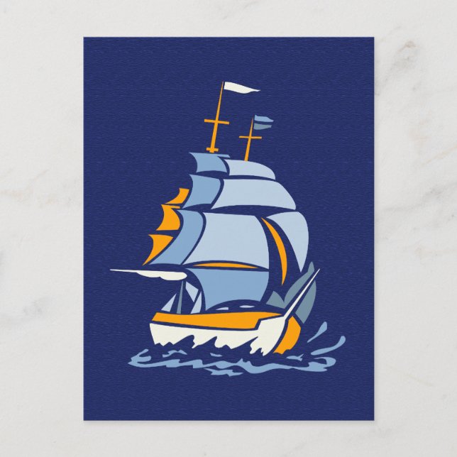 Postkarte für Segelboote, kundenspezifisch (Vorderseite)