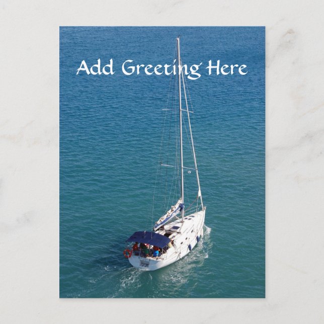 Postkarte für Segelschiffe (Vorderseite)