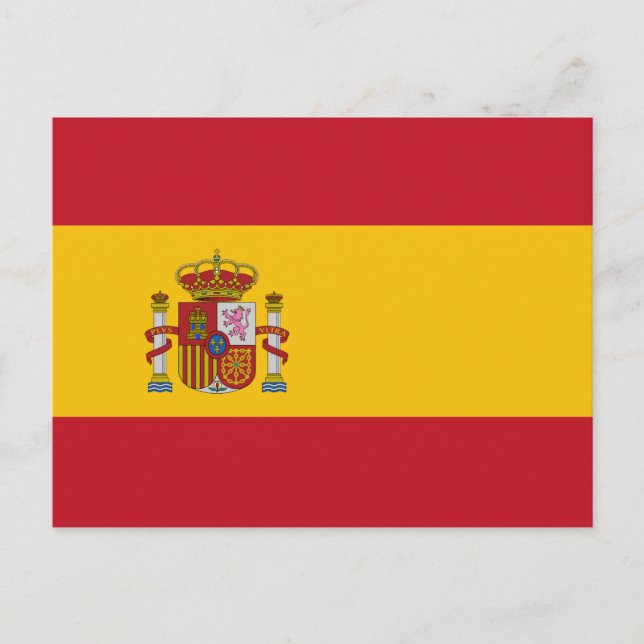 Postkarte für spanische Flagge (Vorderseite)