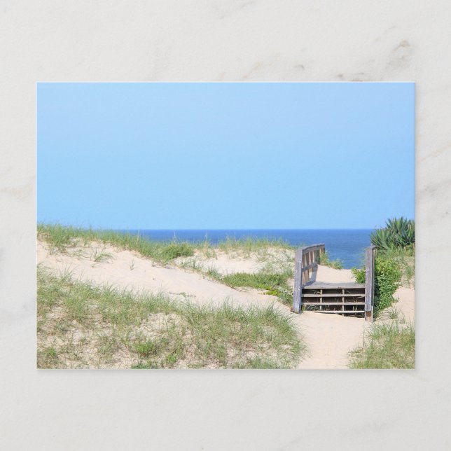 Postkarte für Strandtreppen (Vorderseite)