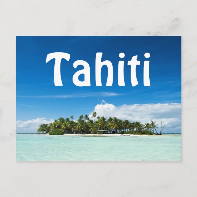 Postkarte für Tahiti-Inseln (Vorderseite)
