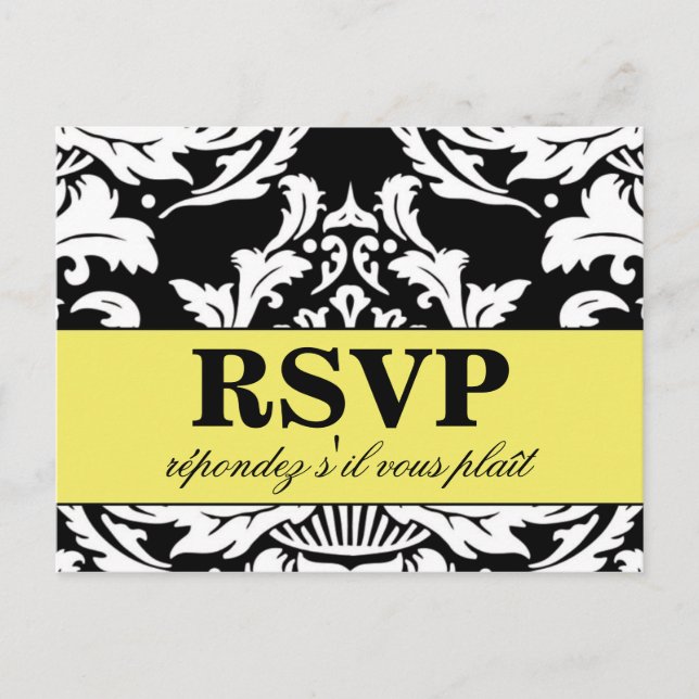 Postkarte für traditionellen Damast (Vorderseite)