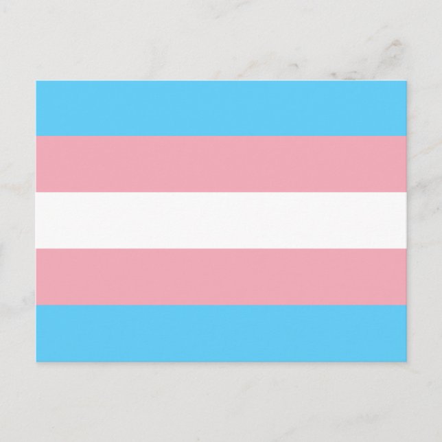 Postkarte für Transgender-Stolz (Vorderseite)