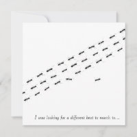 Postkarte für unabhängige Ameisen