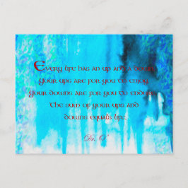 Postkarte für Ups und Downs