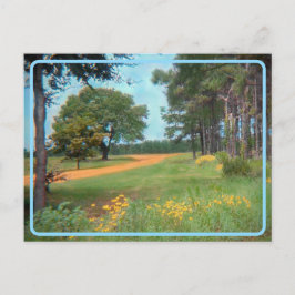 Postkarte für Vintage Blume