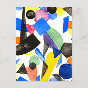 Postkarte für Vintage geometrische Malerei