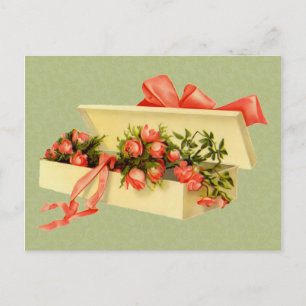 Postkarte für Vintage Rose