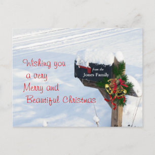 Postkarte für Weihnachten - anpassen