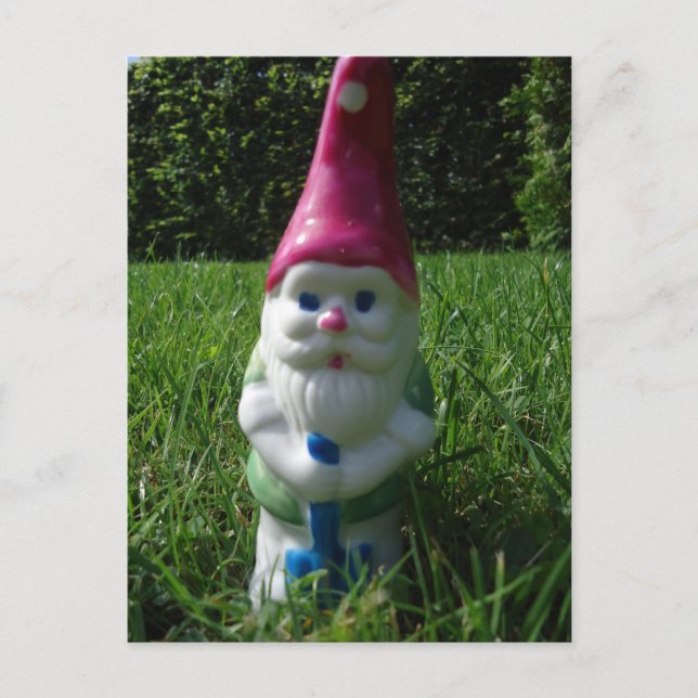 Postkarte "Gartenzwerg" (Vorderseite)