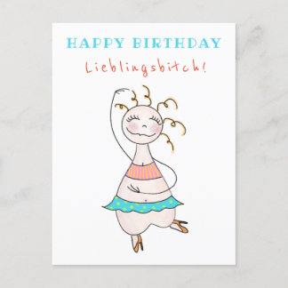 Postkarte Geburtstag Happy Birthday Lieblingsbitch