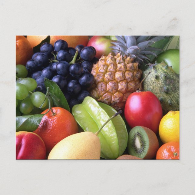 Postkarte, gemischtes Obst Foto Postkarte (Vorderseite)