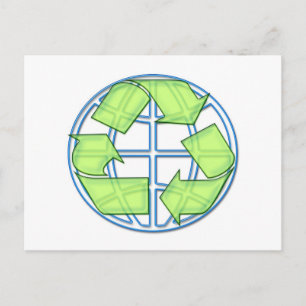 Postkarte gerecycelt