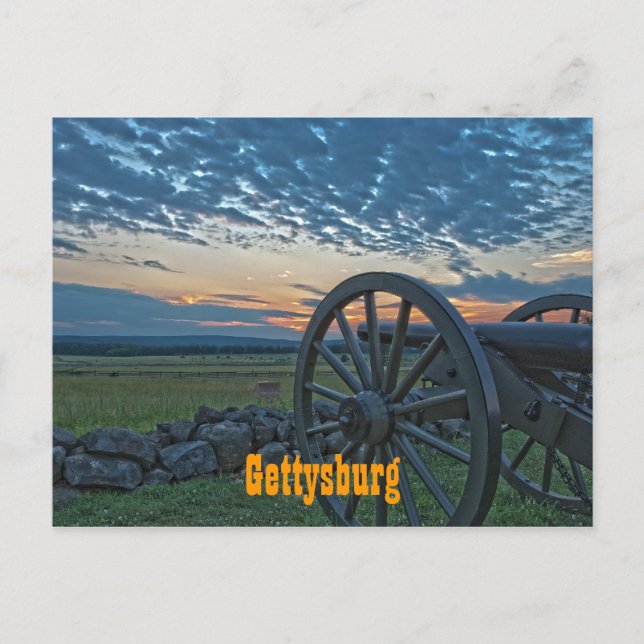 Postkarte Gettysburg-Kanonen-II (Vorderseite)