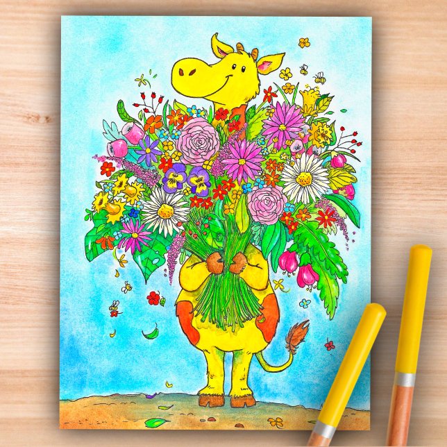 Postkarte Giraffe (Von Creator hochgeladen)