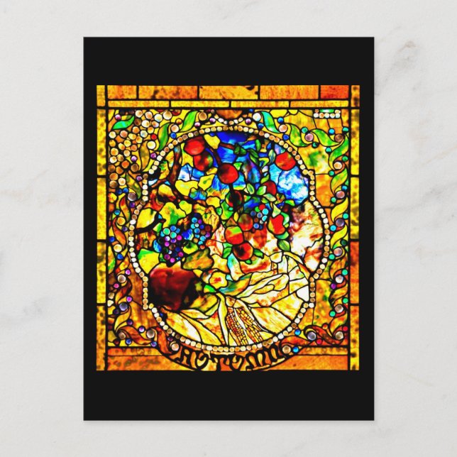 Postkarte: Glass-Louis Tiffany 12 Postkarte (Vorderseite)