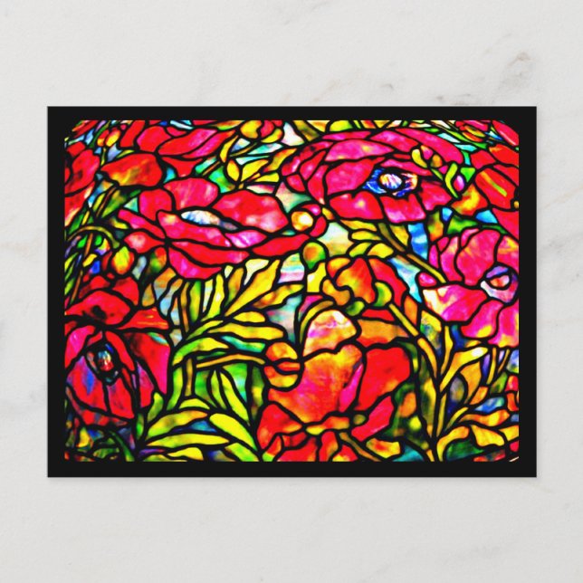 Postkarte: Glass-Louis Tiffany 20 Postkarte (Vorderseite)