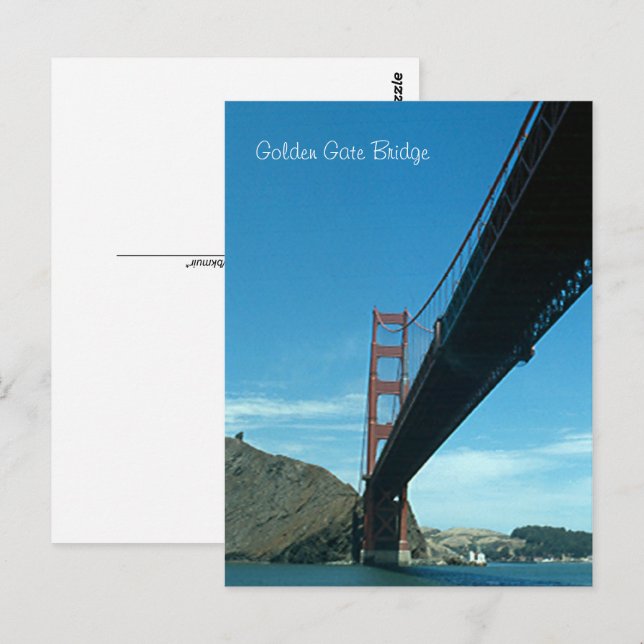 Postkarte - Golden Gate Bridge (Vorne/Hinten)