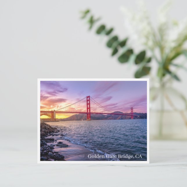 Postkarte - Golden Gate Bridge, CA (Stehend Vorderseite)