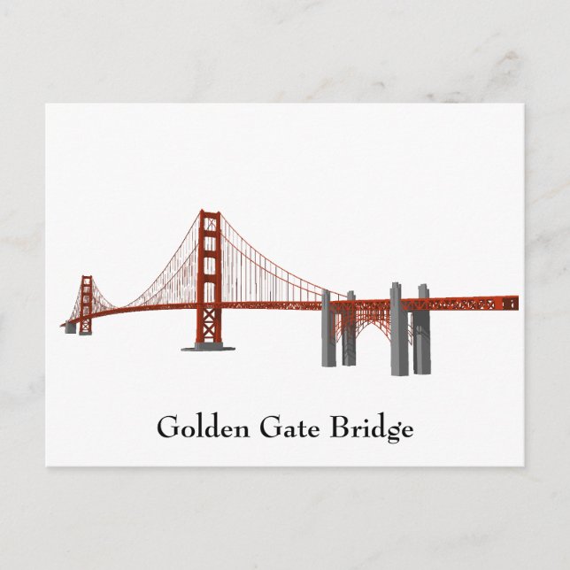 Postkarte: Golden Gate Bridge Postkarte (Vorderseite)