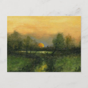 Postkarte "Goldene Moonrise"