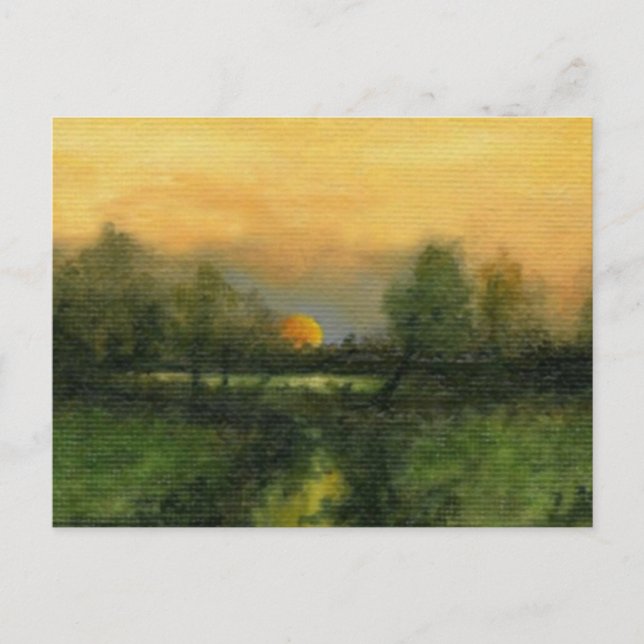 Postkarte "Goldene Moonrise" (Vorderseite)