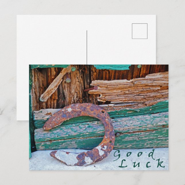 Postkarte "Good Luck" (Vorne/Hinten)